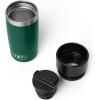 YETI Rambler 12 oz Travel Bottle, Stainless Steel, Vacuum Insulated with Leakproof Commuter Cap, Black Forest Green(Black Forest Green)