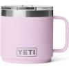 YETI Rambler 14 oz Ceramic Lined Stackable Mug, Vacuum Insulated, Stainless Steel with MagSlider Lid, Seafoam(Cherry Blossom)