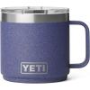 YETI Rambler 14 oz Ceramic Lined Stackable Mug, Vacuum Insulated, Stainless Steel with MagSlider Lid, Seafoam(Moon Dust – Textured)