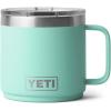 YETI Rambler 14 oz Ceramic Lined Stackable Mug, Vacuum Insulated, Stainless Steel with MagSlider Lid, Seafoam(Seafoam)