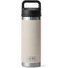 YETI Rambler 18 oz Bottle, Vacuum Insulated, Stainless Steel with Chug Cap, Black(Cape Taupe)