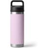 YETI Rambler 18 oz Bottle, Vacuum Insulated, Stainless Steel with Chug Cap, Black(Cherry Blossom)