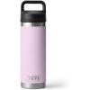 YETI Rambler 18 oz Bottle, Vacuum Insulated, Stainless Steel with Chug Cap, Black(Cherry Blossom)
