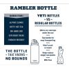 YETI Rambler 18 oz Bottle, Vacuum Insulated, Stainless Steel with Chug Cap, Black(Grey Stone-Textured)