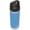 YETI Rambler 18 oz Bottle, Vacuum Insulated, Stainless Steel with Chug Cap, Black(Pacific Blue)