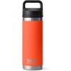 YETI Rambler 18 oz Bottle, Vacuum Insulated, Stainless Steel with Chug Cap, Black(Papaya)