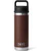 YETI Rambler 18 oz Bottle, Vacuum Insulated, Stainless Steel with Chug Cap, Black(Wetlands Brown)