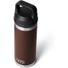 YETI Rambler 18 oz Bottle, Vacuum Insulated, Stainless Steel with Chug Cap, Black(Wetlands Brown)