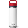YETI Rambler 18 oz Bottle, Vacuum Insulated, Stainless Steel with Chug Cap, Black(White/Navy/Rescue Red)