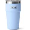 YETI Rambler 20 oz Stackable Tumbler, Stainless Steel, Vacuum Insulated with MagSlider Lid(Big Sky Blue)