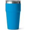 YETI Rambler 20 oz Stackable Tumbler, Stainless Steel, Vacuum Insulated with MagSlider Lid(Big Wave Blue)