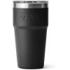 YETI Rambler 20 oz Stackable Tumbler, Stainless Steel, Vacuum Insulated with MagSlider Lid(Black)