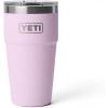 YETI Rambler 20 oz Stackable Tumbler, Stainless Steel, Vacuum Insulated with MagSlider Lid(Cherry Blossom – Textured)