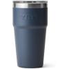 YETI Rambler 20 oz Stackable Tumbler, Stainless Steel, Vacuum Insulated with MagSlider Lid(Navy)