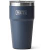 YETI Rambler 20 oz Stackable Tumbler, Stainless Steel, Vacuum Insulated with MagSlider Lid(Navy)