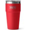 YETI Rambler 20 oz Stackable Tumbler, Stainless Steel, Vacuum Insulated with MagSlider Lid(Rescue Red)