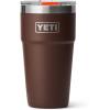 YETI Rambler 20 oz Stackable Tumbler, Stainless Steel, Vacuum Insulated with MagSlider Lid(Wetlands Brown)