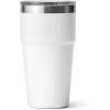 YETI Rambler 20 oz Stackable Tumbler, Stainless Steel, Vacuum Insulated with MagSlider Lid(White)