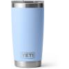 YETI Rambler 20 oz Stainless Steel Vacuum Insulated Tumbler w/MagSlider Lid(Big Sky Blue)