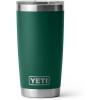 YETI Rambler 20 oz Stainless Steel Vacuum Insulated Tumbler w/MagSlider Lid(Black Forest Green)