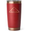 YETI Rambler 20 oz Stainless Steel Vacuum Insulated Tumbler w/MagSlider Lid(Folds of Honor – Brick)