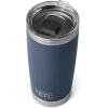 YETI Rambler 20 oz Stainless Steel Vacuum Insulated Tumbler w/MagSlider Lid(Navy)
