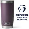 YETI Rambler 20 oz Stainless Steel Vacuum Insulated Tumbler w/MagSlider Lid(Nordic Purple)
