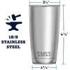 YETI Rambler 20 oz Stainless Steel Vacuum Insulated Tumbler w/MagSlider Lid(Sandstone Pink)