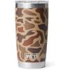 YETI Rambler 20 oz Stainless Steel Vacuum Insulated Tumbler w/MagSlider Lid(Wetlands Camo)