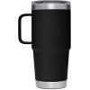 YETI Rambler 20 oz Travel Mug, Stainless Steel, Vacuum Insulated with Stronghold Lid(Black)