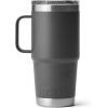 YETI Rambler 20 oz Travel Mug, Stainless Steel, Vacuum Insulated with Stronghold Lid(Charcoal)