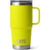 YETI Rambler 20 oz Travel Mug, Stainless Steel, Vacuum Insulated with Stronghold Lid(Firefly Yellow)