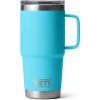 YETI Rambler 20 oz Travel Mug, Stainless Steel, Vacuum Insulated with Stronghold Lid(Reef Blue)