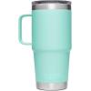 YETI Rambler 20 oz Travel Mug, Stainless Steel, Vacuum Insulated with Stronghold Lid(Seafoam)