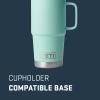 YETI Rambler 20 oz Travel Mug, Stainless Steel, Vacuum Insulated with Stronghold Lid(Seafoam)