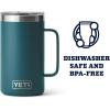 YETI Rambler 24 oz Mug, Vacuum Insulated, Stainless Steel with MagSlider Lid(Agave Teal)