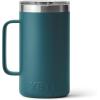 YETI Rambler 24 oz Mug, Vacuum Insulated, Stainless Steel with MagSlider Lid(Agave Teal)