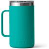 YETI Rambler 24 oz Mug, Vacuum Insulated, Stainless Steel with MagSlider Lid(Aquifer Blue)