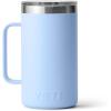 YETI Rambler 24 oz Mug, Vacuum Insulated, Stainless Steel with MagSlider Lid(Big Sky Blue)