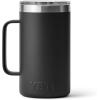 YETI Rambler 24 oz Mug, Vacuum Insulated, Stainless Steel with MagSlider Lid(Black)