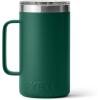 YETI Rambler 24 oz Mug, Vacuum Insulated, Stainless Steel with MagSlider Lid(Black Forest Green)