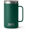 YETI Rambler 24 oz Mug, Vacuum Insulated, Stainless Steel with MagSlider Lid(Black Forest Green)