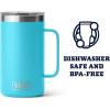 YETI Rambler 24 oz Mug, Vacuum Insulated, Stainless Steel with MagSlider Lid(Reef Blue)