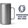 YETI Rambler 24 oz Mug, Vacuum Insulated, Stainless Steel with MagSlider Lid(Stainless)