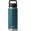 YETI Rambler 26 oz Bottle, Vacuum Insulated, Leakproof, Stainless Steel with Chug Cap(Agave Teal)