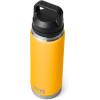 YETI Rambler 26 oz Bottle, Vacuum Insulated, Leakproof, Stainless Steel with Chug Cap(Alpine Yellow)