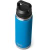 YETI Rambler 26 oz Bottle, Vacuum Insulated, Leakproof, Stainless Steel with Chug Cap(Big Wave Blue)