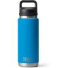 YETI Rambler 26 oz Bottle, Vacuum Insulated, Leakproof, Stainless Steel with Chug Cap(Big Wave Blue)