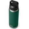 YETI Rambler 26 oz Bottle, Vacuum Insulated, Leakproof, Stainless Steel with Chug Cap(Black Forest Green)