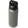 YETI Rambler 26 oz Bottle, Vacuum Insulated, Leakproof, Stainless Steel with Chug Cap(Camp Green)